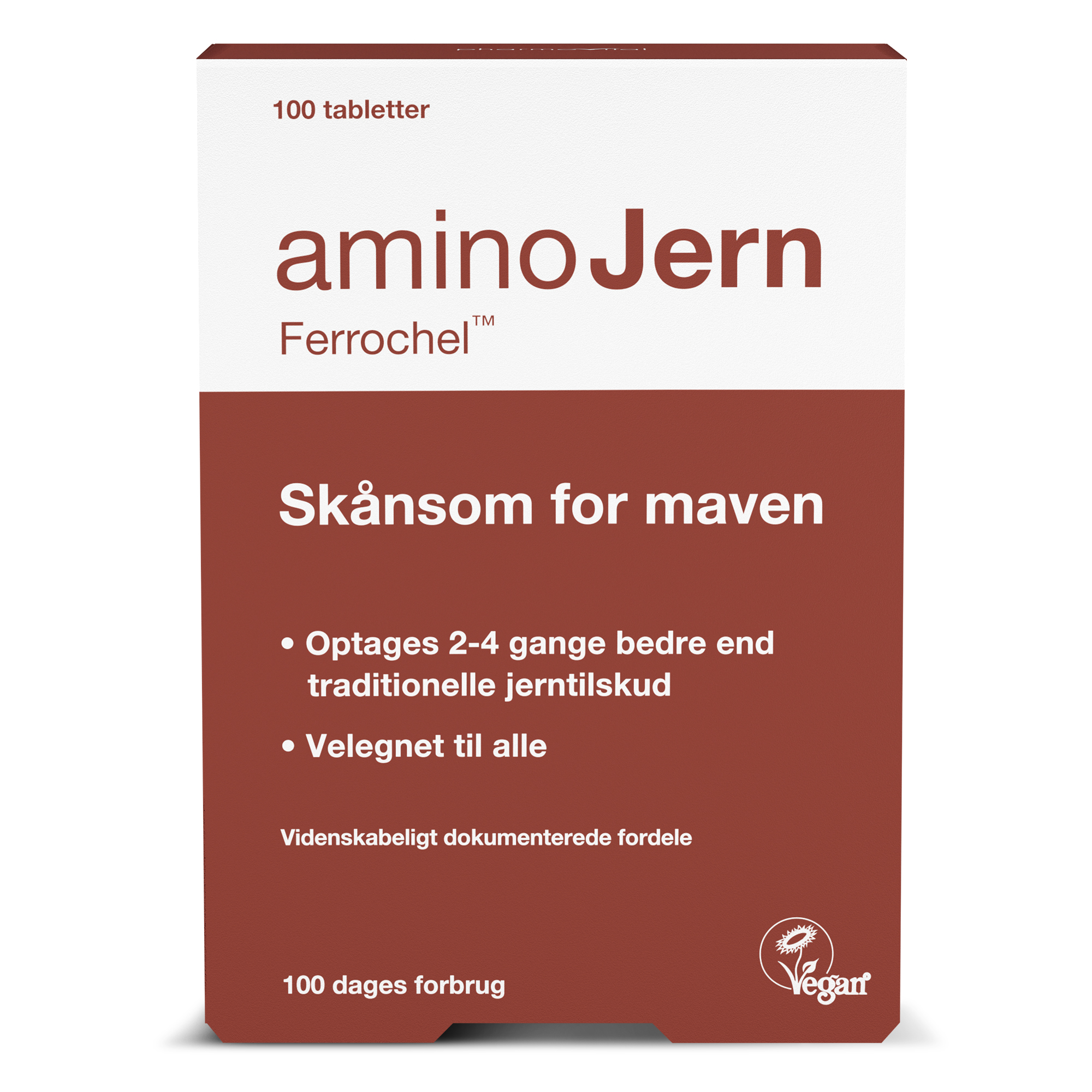 Se aminoJern 100 tabl. - Spar 15% v. køb over 500 kr. - Pharmovital hos Pharmovital.dk